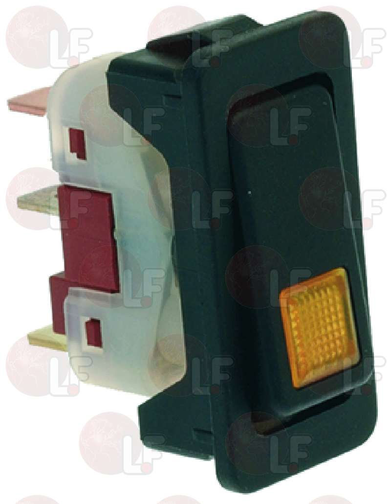 8004885-INTERRUTTORE BIPOLARE NERO 10A 250V