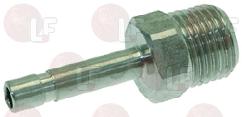 8005801-RACCORDO ø 1/8M PORTAGOMMA ø 4 mm