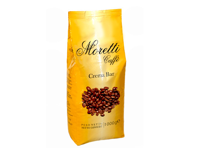 MORETTI+CAFFE+CREMA+BAR+1000G+BOHNENKAFFEE