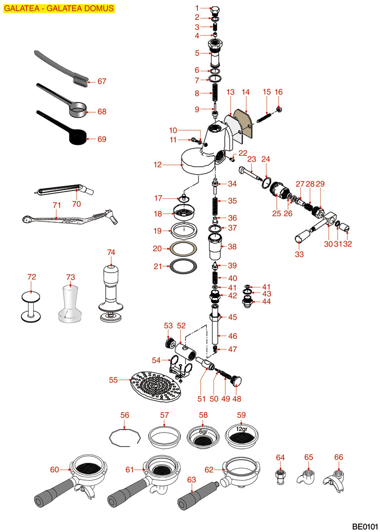 BEZZERA GALATEA BR�HGRUPPE