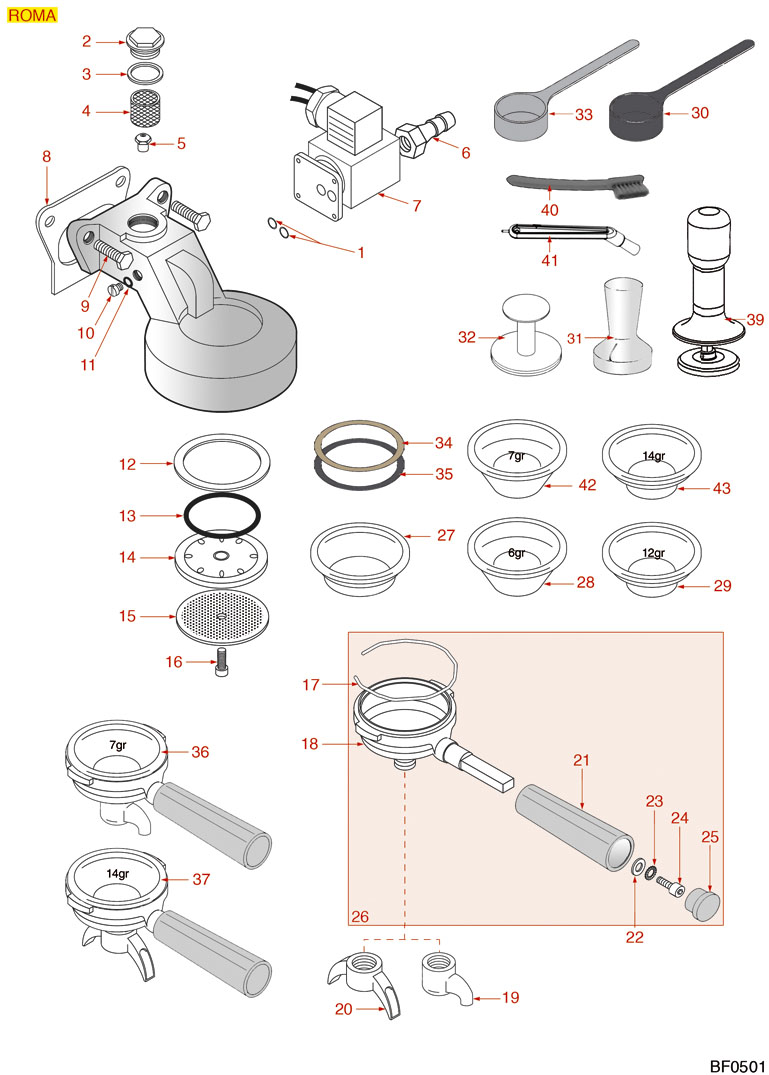 BRASILIA GRUPPE KAFFEAUSGABE ROMA