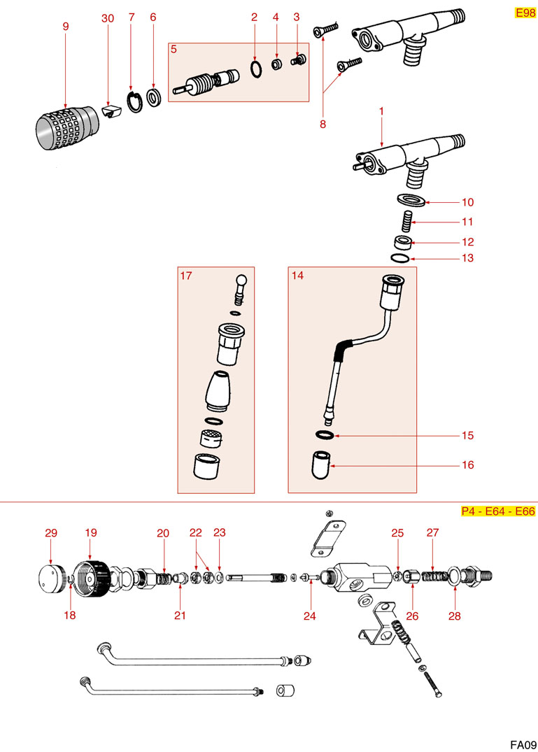 8038744-FAEMA WASSERHAHN-DAMPFHAHN E98-P4-E64-E66
