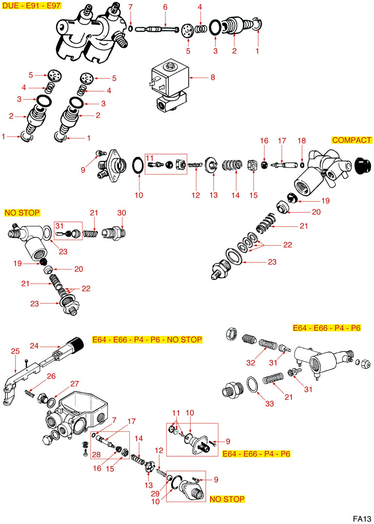 FAEMA AUTOMATISCHER WASSEREINLAUFHAHN
