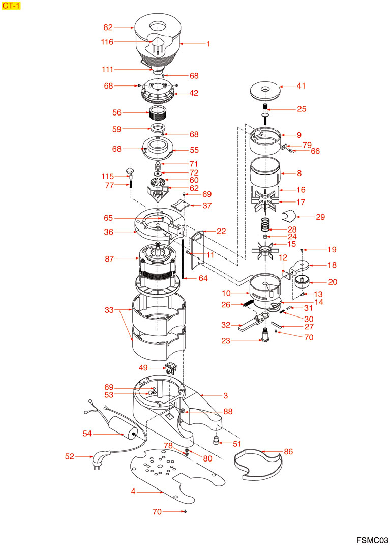 8057330-FSMC03 	DOSIERMAHLWERK CT-1