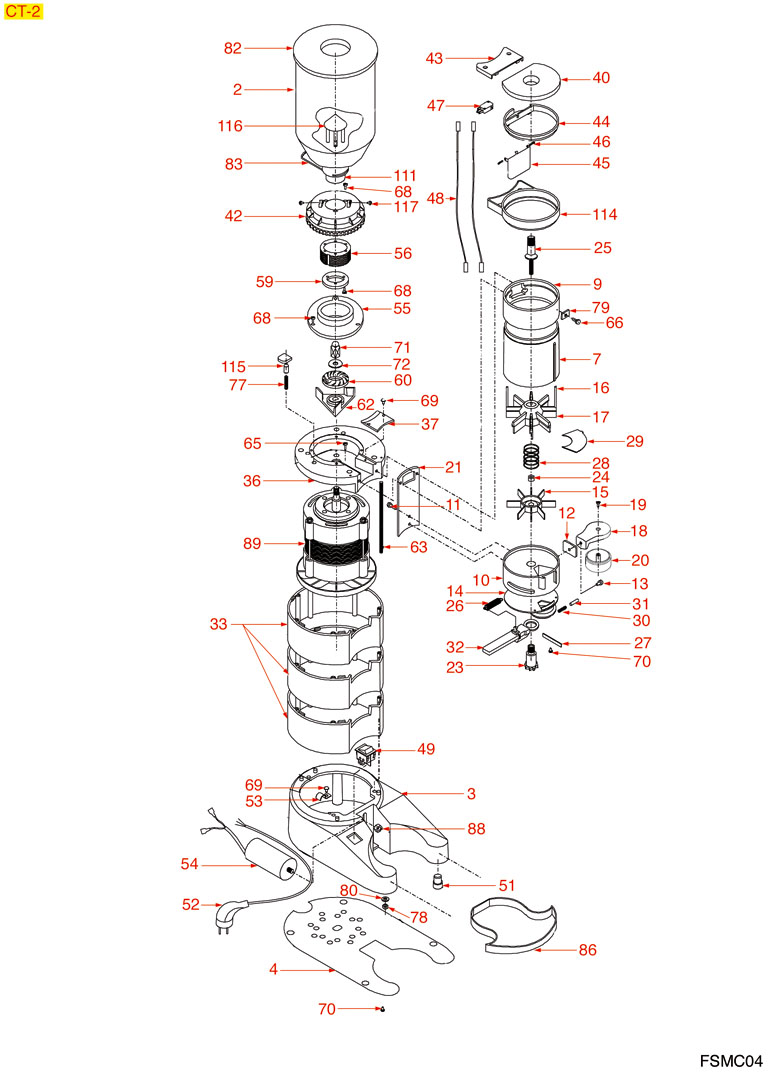 8057331-FSMC04 	DOSIERMAHLWERK CT-2