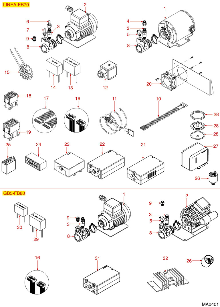 8057353-MA0401 	ELEKTRISCHE TEILE