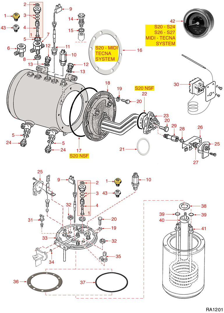 8057410-RANCILIO CALDERA S20