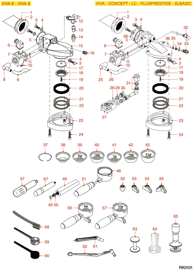 8057420-RK0101 	GRUPPE KAFFEEAUSGABE VIVA-CONCEPT-LC-XL