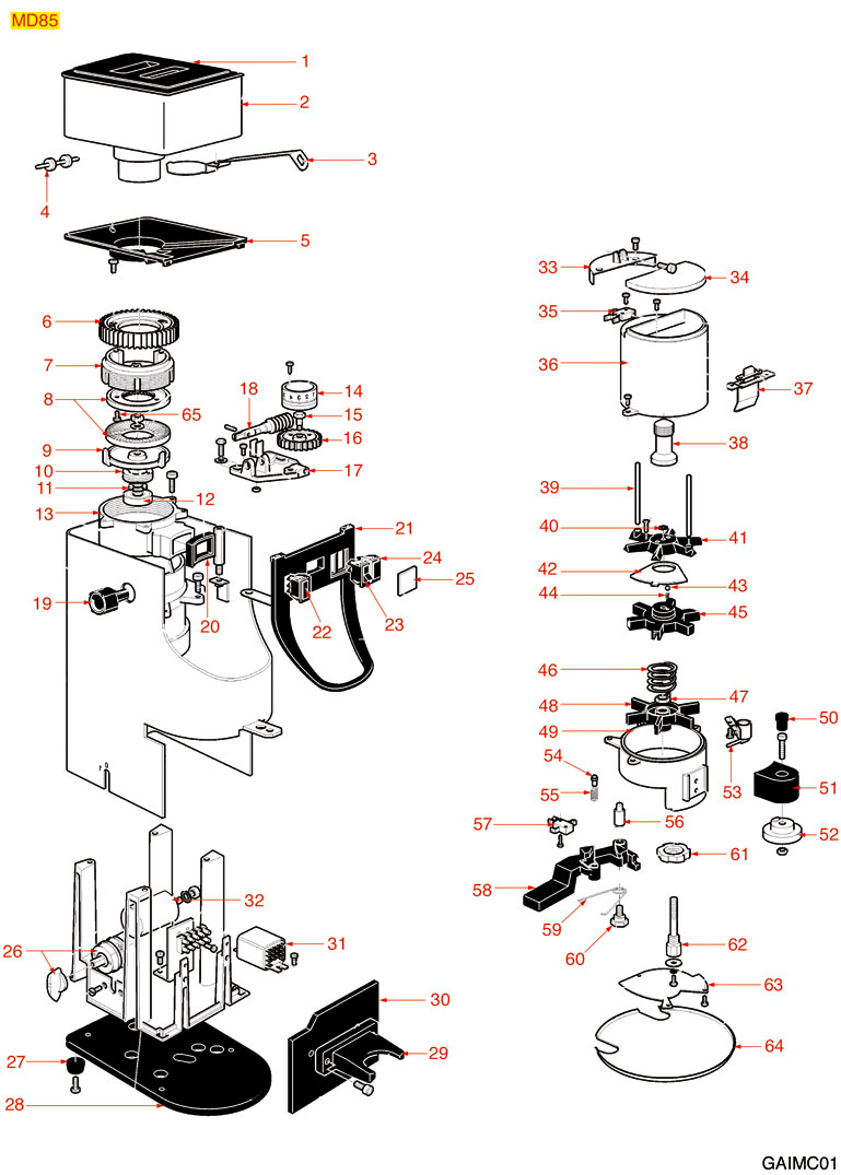 8061193-GAGGIA - DOSIERMAHLWERK MD85