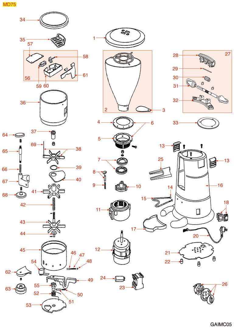 8061194-GAGGIA - DOSIERMAHLWERK MD75