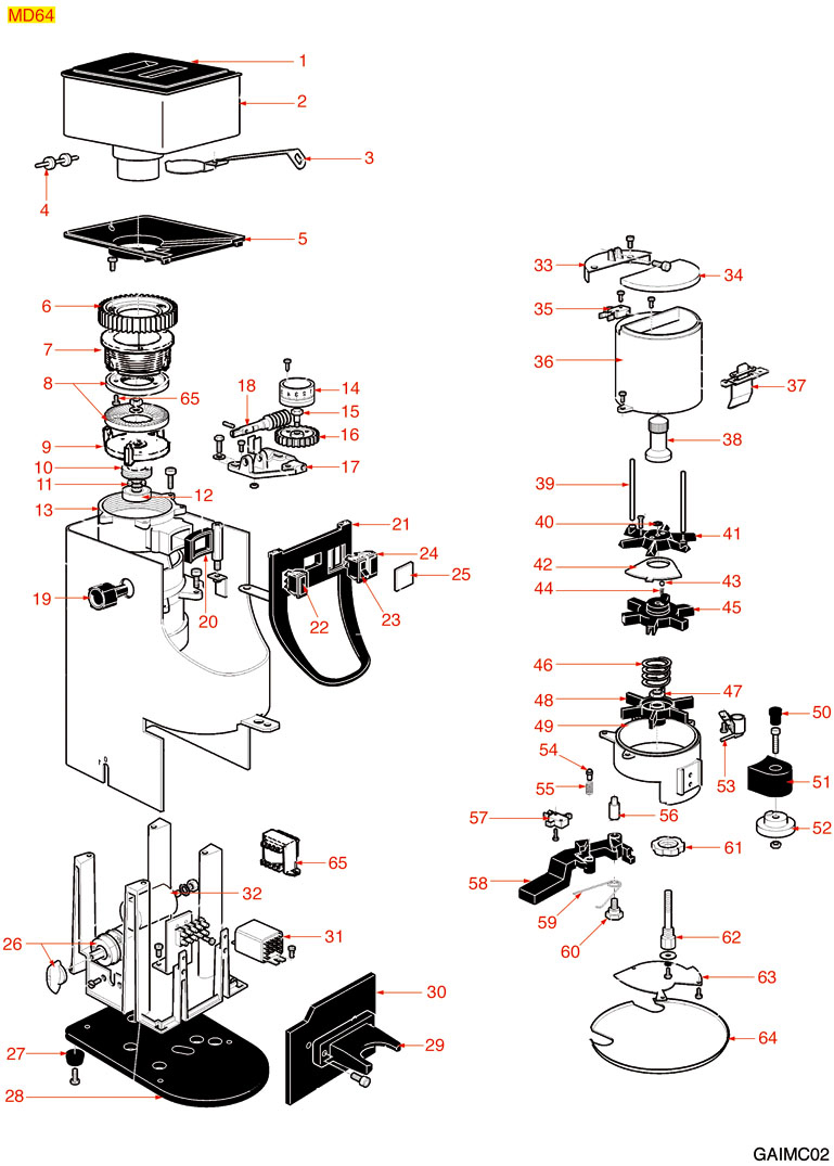 8061195-GAGGIA - DOSIERMAHLWERK MD64
