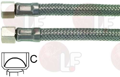 8061560-FLEXSCHLAUCH ø 1/8 F KONISCH DICHTEND 16cm ISOMAC PAVONI