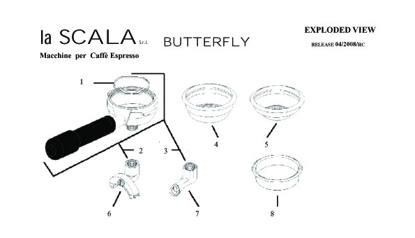 8062395-LA SCALA SIEBTRÄGER BUTTERFLY