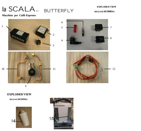 8062396-LA SCALA BUTTERFLY WASSERTANK-ELEKTRONIK