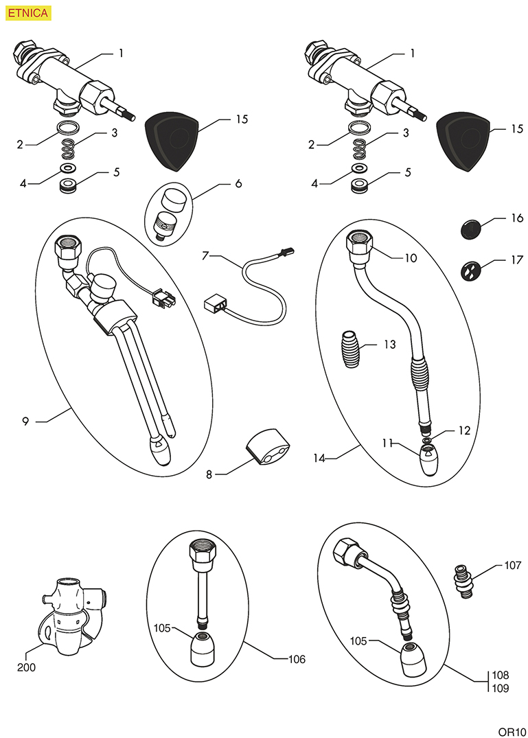 WASSER-DAMPFHAHN ORCHESTRALE ETNICA