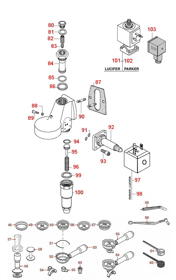 8062753-ECM BRÜHGRUPPE MAGNETVENTIL