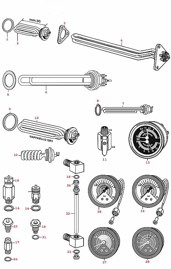 8062756-ECM HEIZUNG MANOMETER NIVEAU