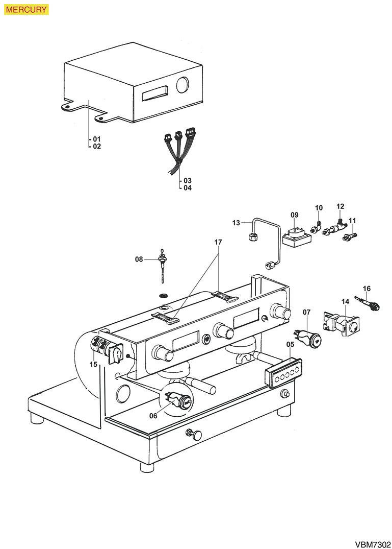 8063042-VIBIEMME - ELEKTRISCHE TEILE MERCURY