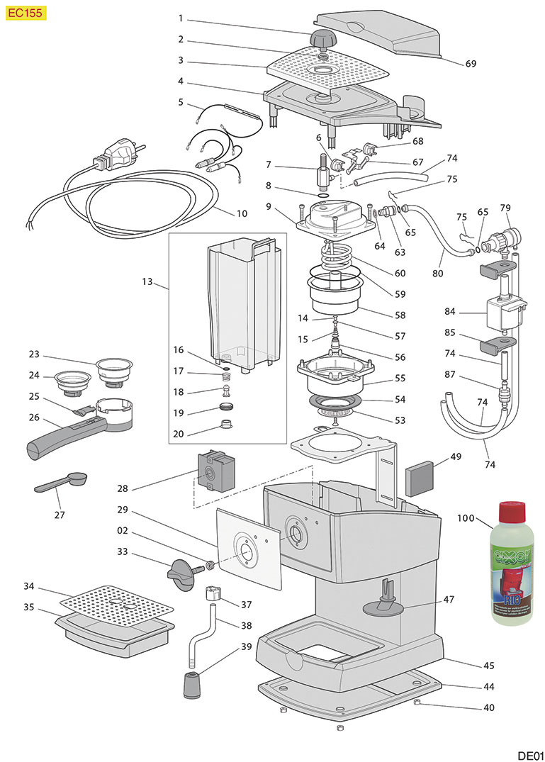 8063101-DELONGHI EC155