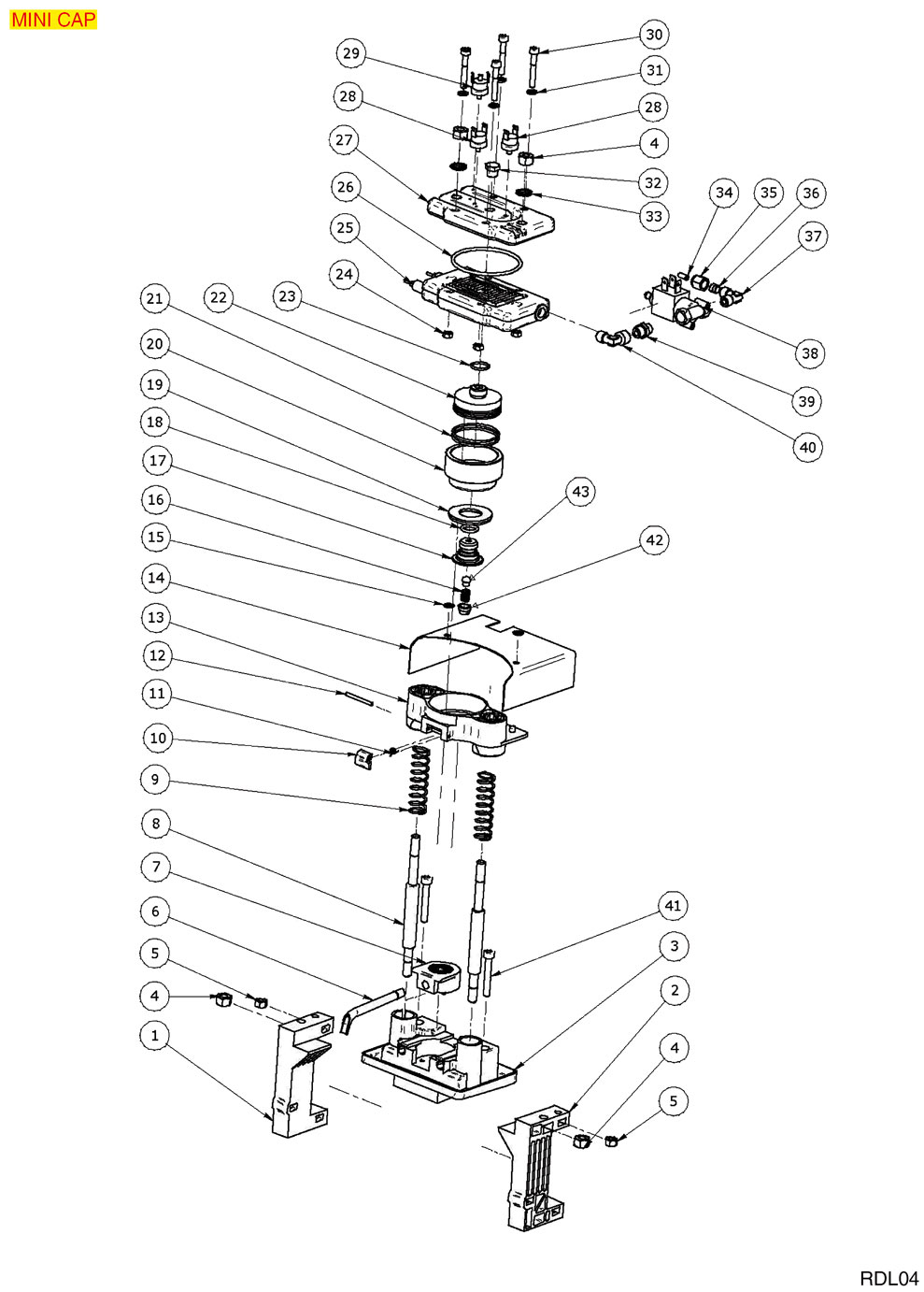 8064673-RDL - KAFFEEPADMASCHINE MINICAP GRUPPE