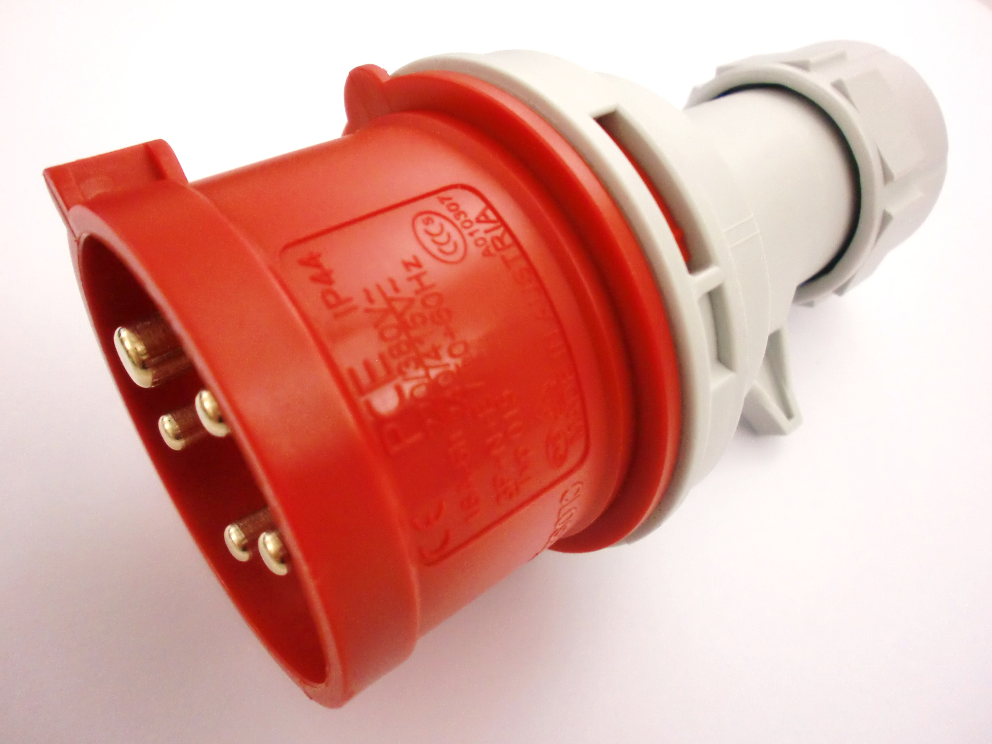 8069130-CEE STECKER 16A ROT STARKSTROM IP44