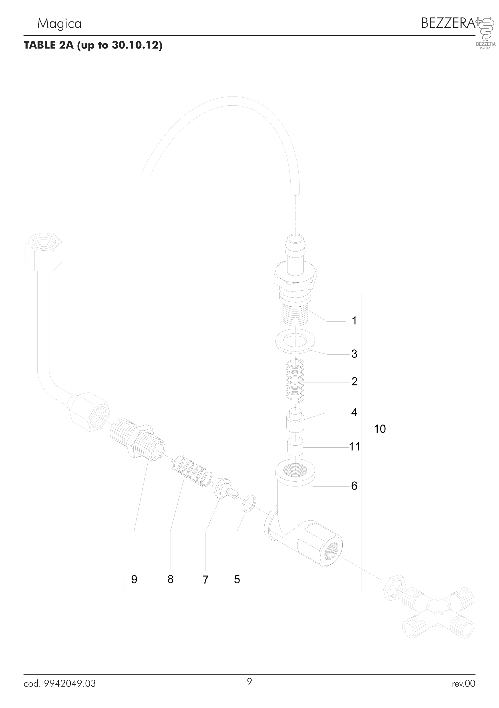 BEZZERA MAGICA EXPANSIONSVENTIL BIS 30.10.2012